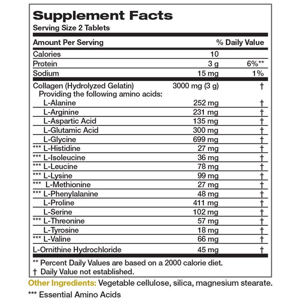 Organic Vitamin Collagen 3000mg - 150 viên Mỹ - Đẹp da tóc móng & Bổ xương khớp