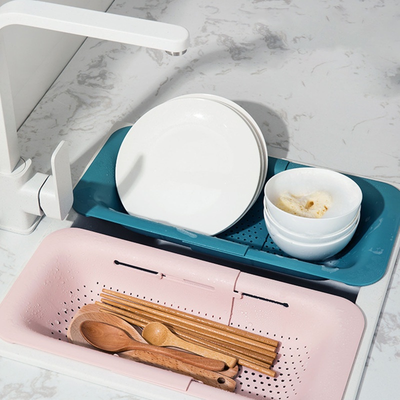 Rổ Đựng Đồ Dùng Bằng Nhựa Thiết Kế Thoát Nước Siêu Tiết Kiệm Không Gian Tiện Dụng Cho