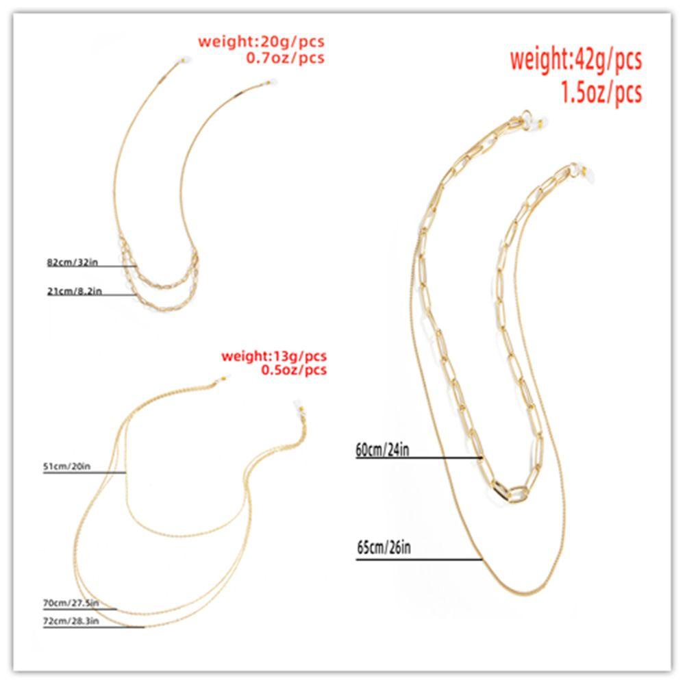 Dây Đeo Kính Nhiều Lớp Bằng Kim Loại Sang Trọng