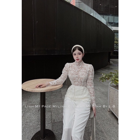 Set ren tay dài + quần xuông