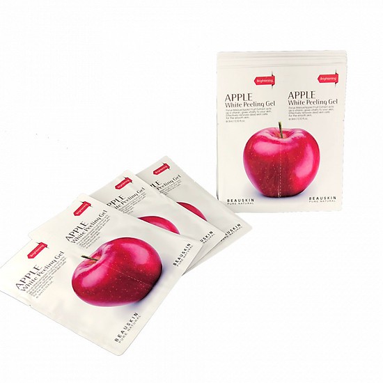 Kem tẩy da chết trắng da từ tinh chất rau má Cica Beauskin 150ml/ Hộp Và 1 gói tẩy da chết Apple Beauskin 3ml/ Gói