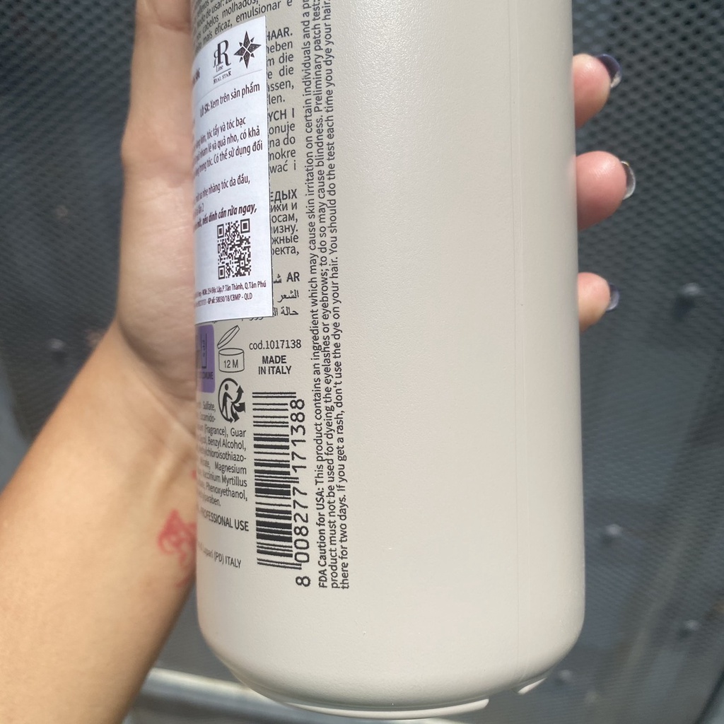 Dầu gội tím khử vàng & chăm sóc tóc vàng sáng RR Line Therapy Star Sliver Shampoo 1000ml