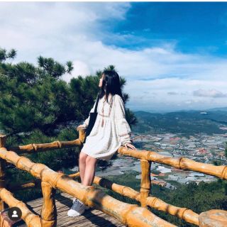ĐẦM DOLL TRẮNG PHỐI THỔ CẨM