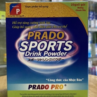 Bù Nước Điện Giải Nhật Prado Sports Drink Powder - Hộp 5 gói