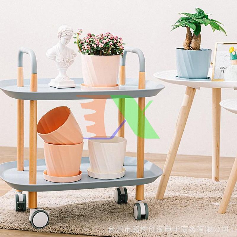 Chậu Nhựa Trồng Cây Kim Cương CK-168, Chậu Hoa Đa giác kèm đĩa lót chậu