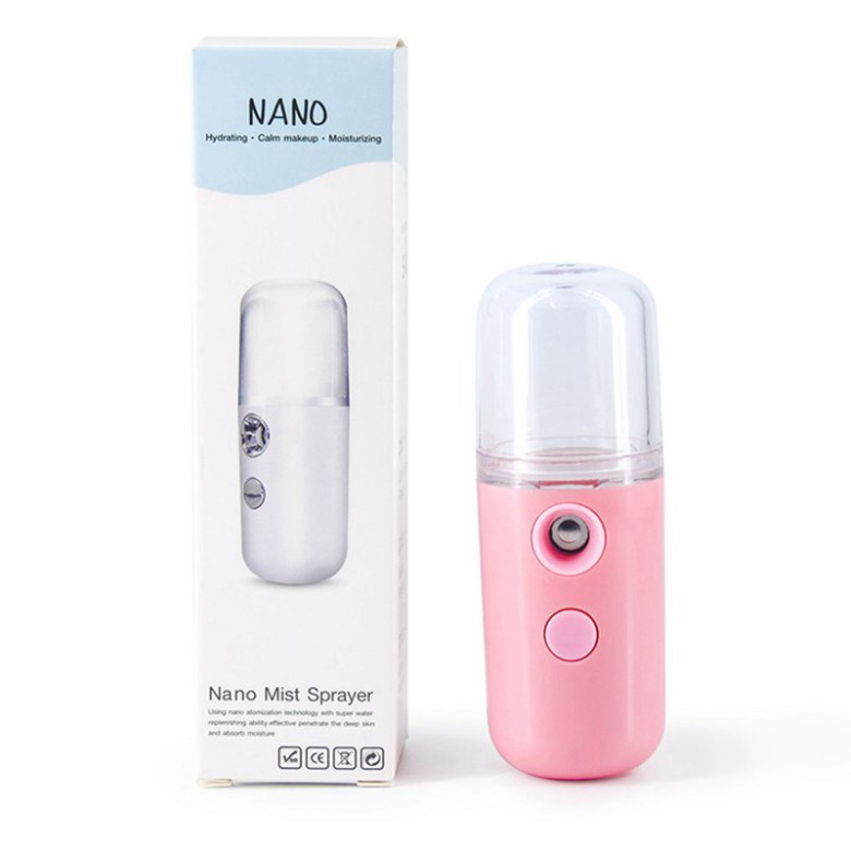 [CHÍNH HÃNG] Máy Phun Sương Tạo Ẩm Nano Mini Cầm Tay - Máy Xịt Giữ Ẩm Da Làm Mát Da