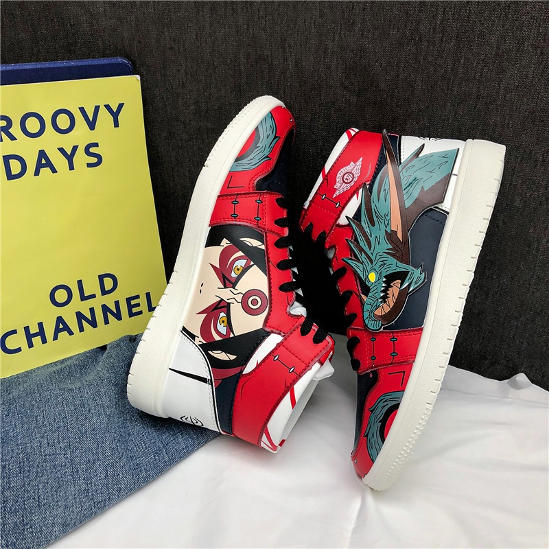 Stylish Naruto printed sneakers for men