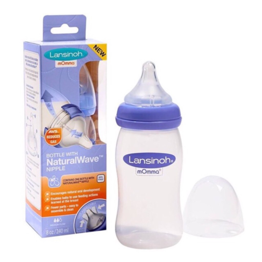 Bình sữa Lansinoh Momma 160ml/ 240ml