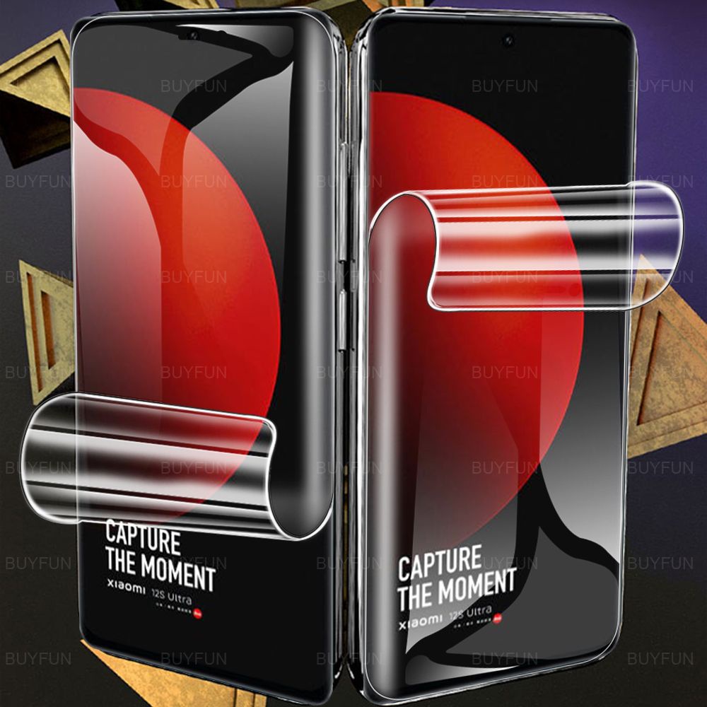 Kính Cường Lực Hydrogel 4 Trong 1 HD Chống Dấu Vân Tay Bảo Vệ Ống Kính Máy Ảnh Xiaomi 12S Ultra 4 Trong 1 Xiaomi Mi 12SUltra Xiomi Mi 12 12X 12S Pro