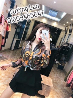 Sơ mi hoa giấy