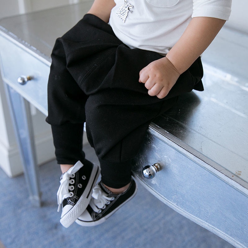 Quần dài dáng rộng thời trang mùa thu dành cho bé trai