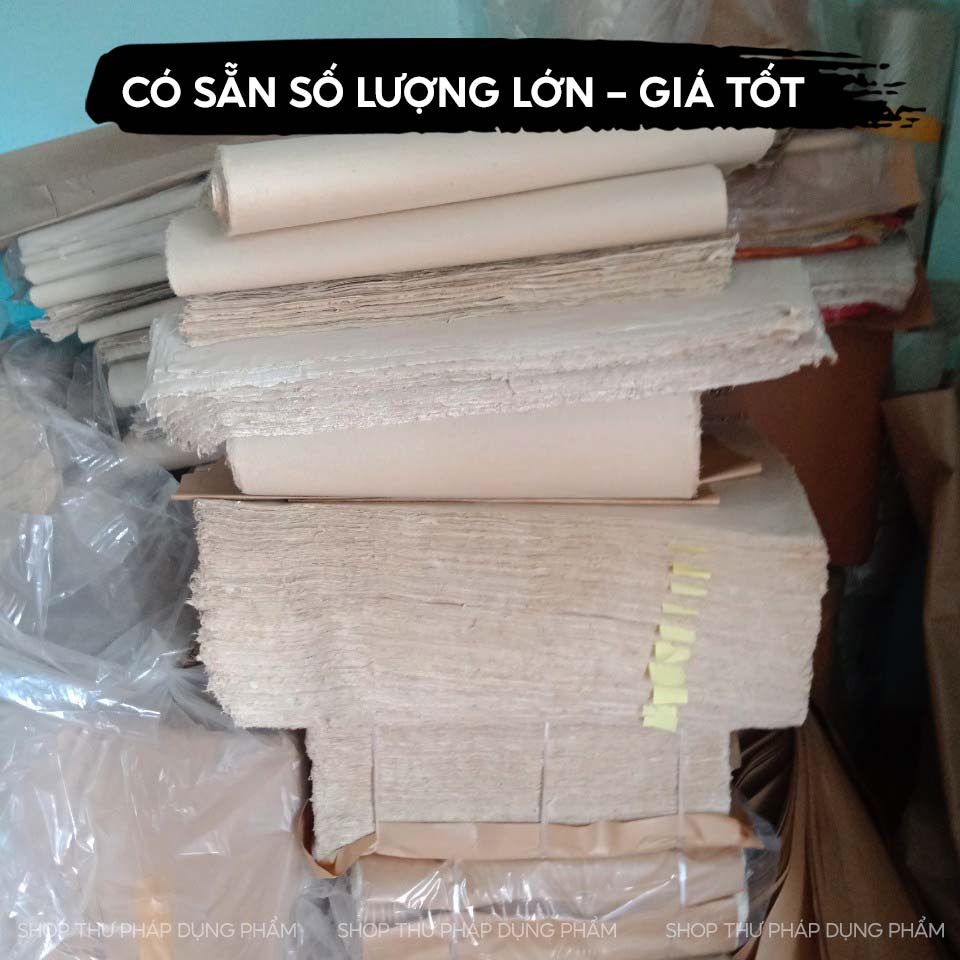 Giấy dó truyền thống sản xuất thủ công nhiều kích cỡ