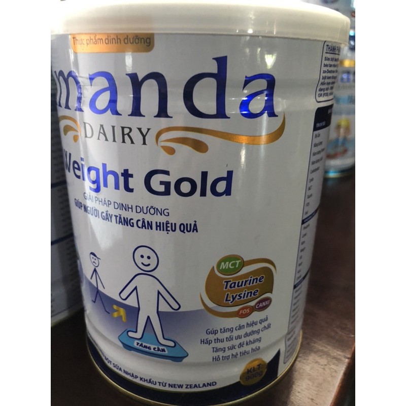 sữa người gầy Amanda 900g( Móp Vỏ)