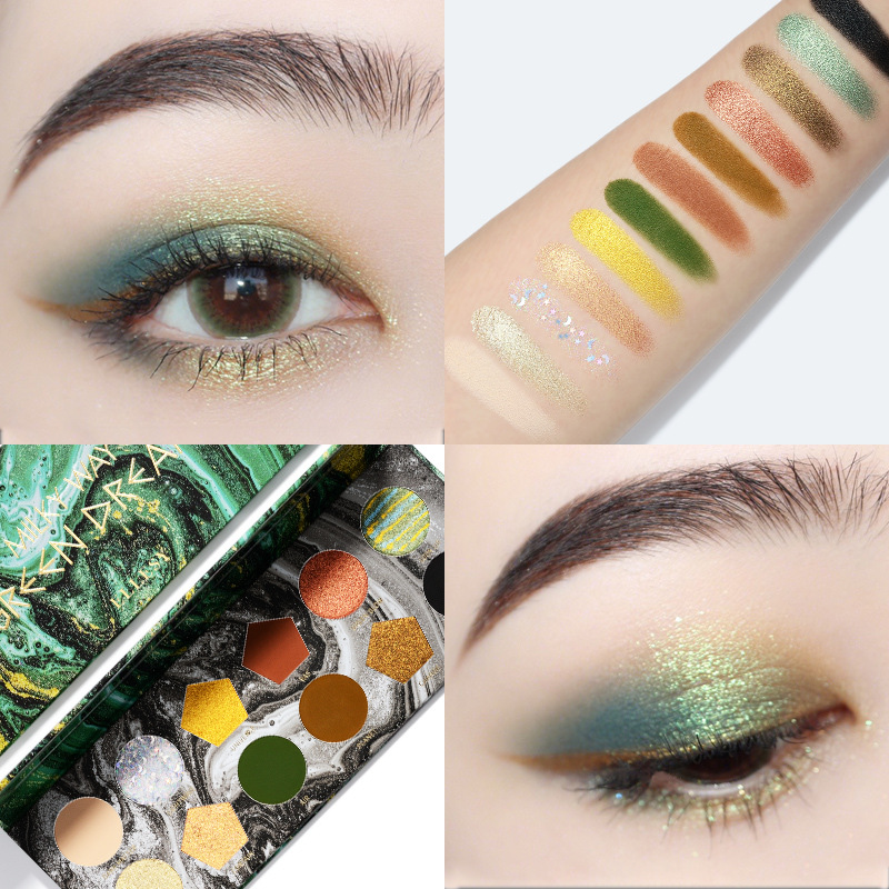 Bảng phấn mắt 12 màu lì và ánh nhũ kết hợp trang điểm kháng nước
 | BigBuy360 - bigbuy360.vn