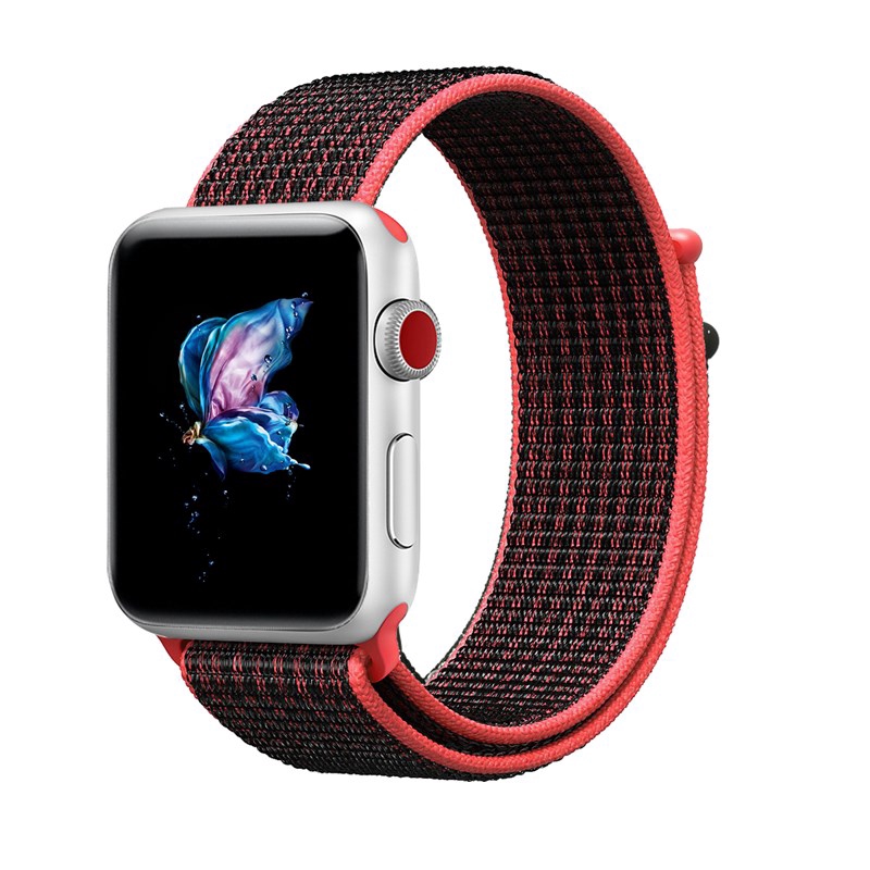 Dây đeo đồng hồ Lykry cho Apple watch Series 6/5/4/3/2/1 38MM 40MM 42MM 44M chất liệu nylon