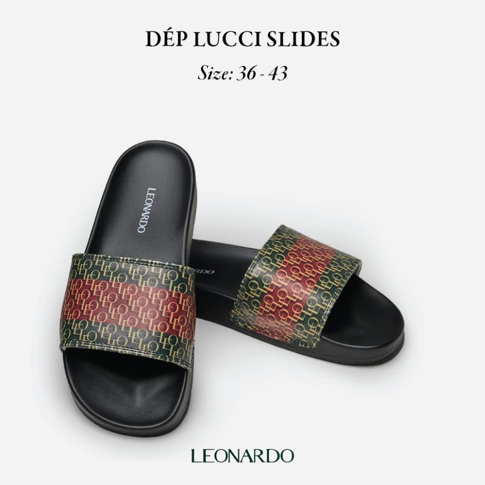 ZO Dép nam nữ quai ngang Lucci Slides thương hiệu Leonardo
