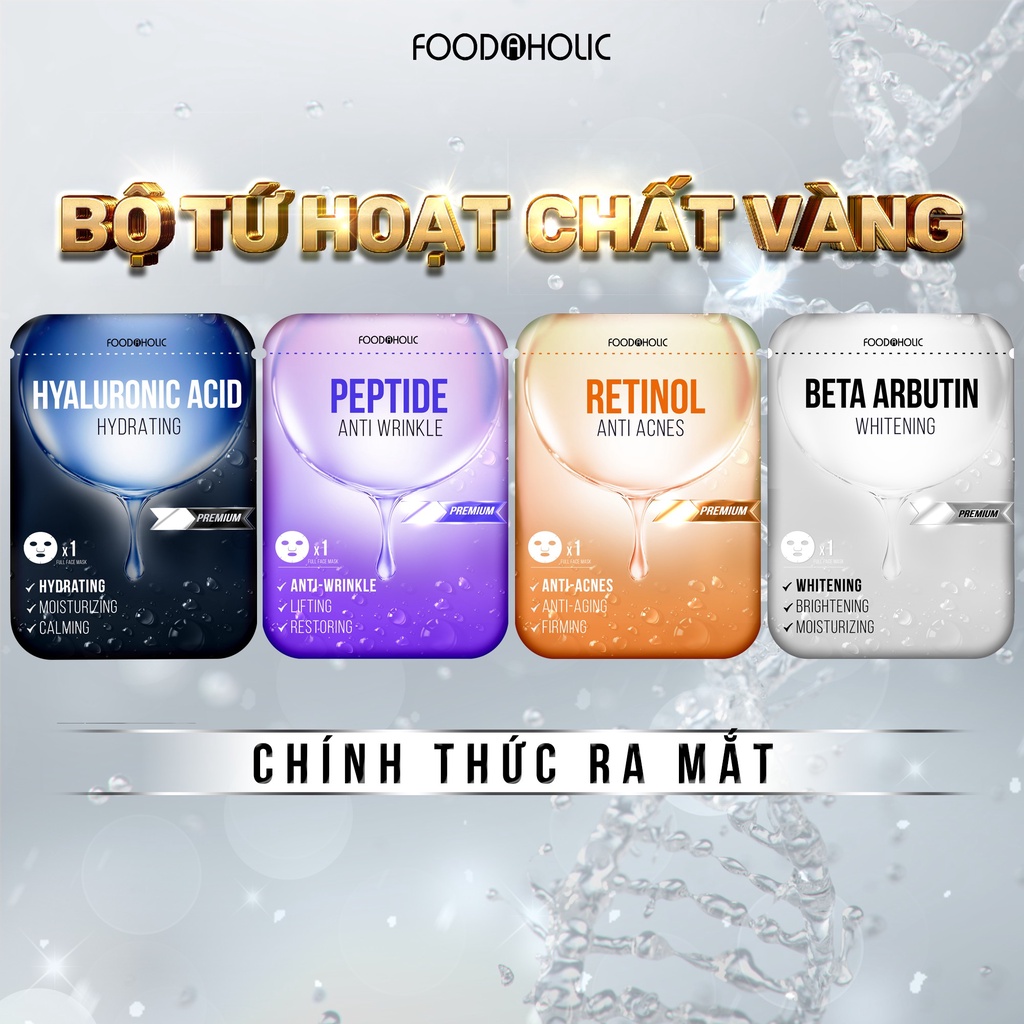 Mặt Nạ Giấy Chăm Sóc Da Toàn Diện Foodaholic Essential Mask 23g _ Foodaholic Chính Hãng