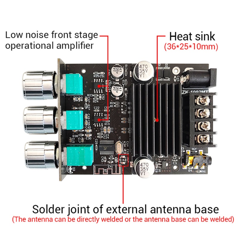 Mô Đun Khuếch Đại Âm Thanh Bluetooth 1002MT Chuyên Dụng Cho Xe Hơi / Nhà Cửa