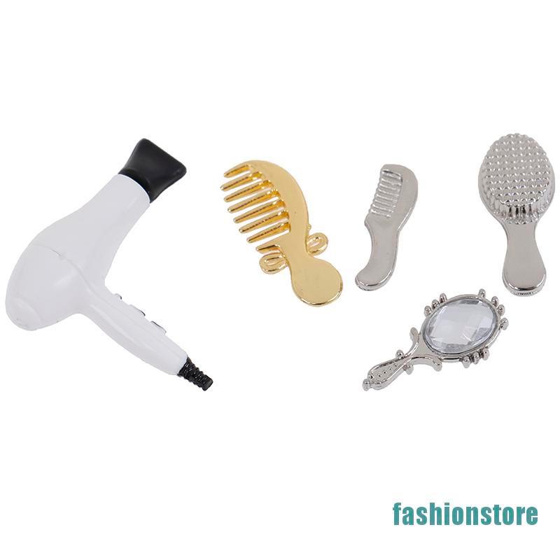 Set 5 Mô Hình Máy Sấy Tóc Tỷ Lệ 1: 12 Trang Trí Nhà Búp Bê