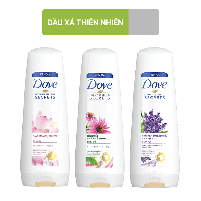 Dầu xả Dove Thiên nhiên 320 gram