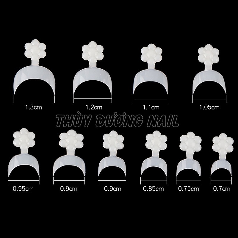 Móng nối đầu móng 500 móng, size từ 1 đến 10 (dạng túi)