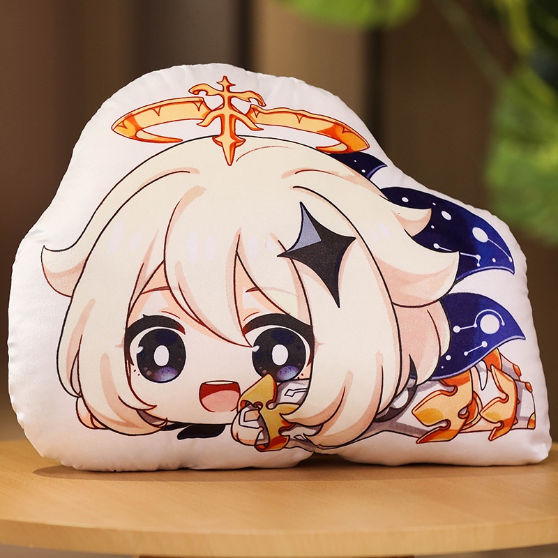 (NẰM) Gối ôm in hình nhân vật game GENSHIN IMPACT anime chibi tiện lợi xinh xắn êm ái