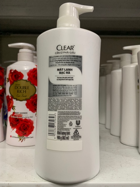  Dầu gội CLEAR mát lạnh bạc hà 880g ( xanh lá) | BigBuy360 - bigbuy360.vn