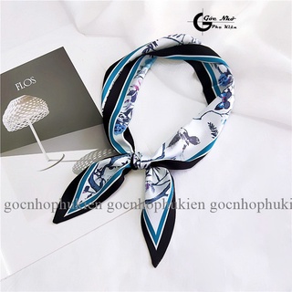 Khăn quàng cổ lụa dài, khăn turban lụa dài  cao cấp D86F