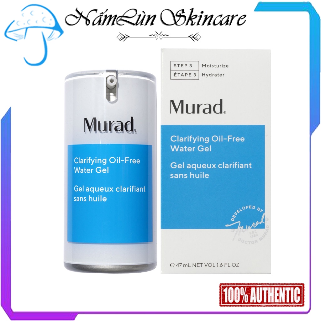 Kem Dưỡng Murad Clarifying Oil Free Water Gel, Gel Dưỡng Ẩm Murad Giảm Mụn Sưng Viêm