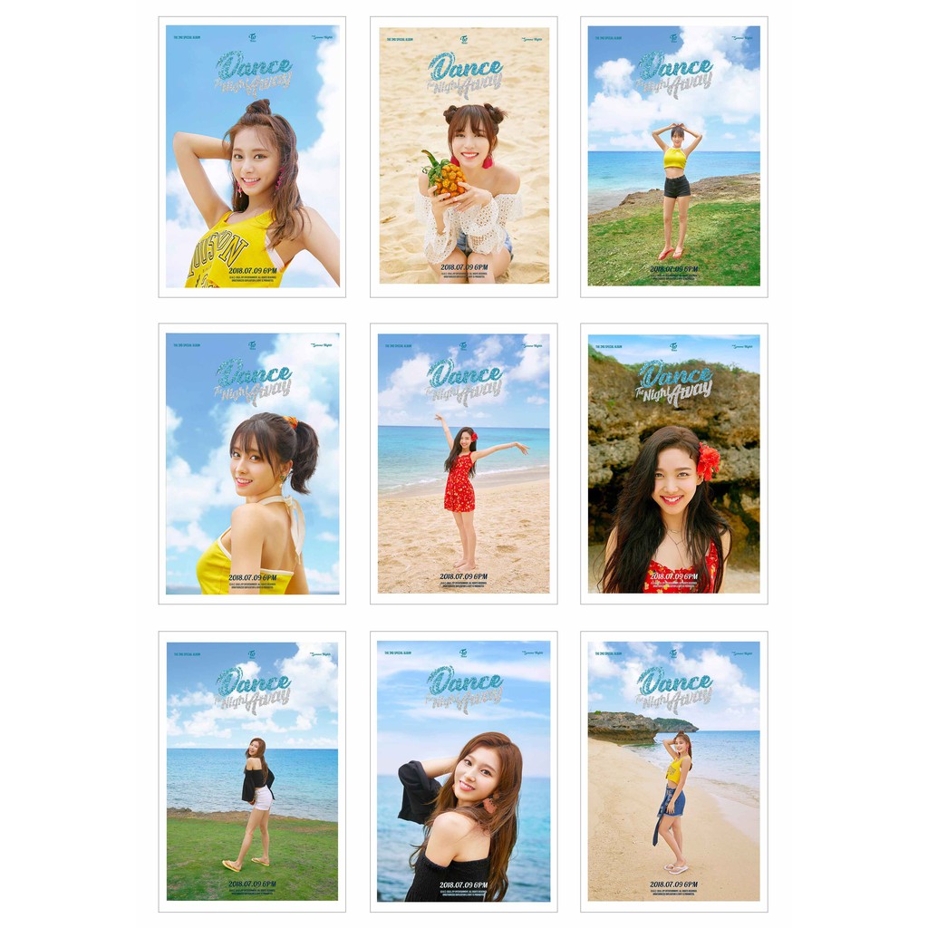 [Ép Lụa] Lomo Card Ảnh TWICE - Dance The Night Away( 36 ảnh)