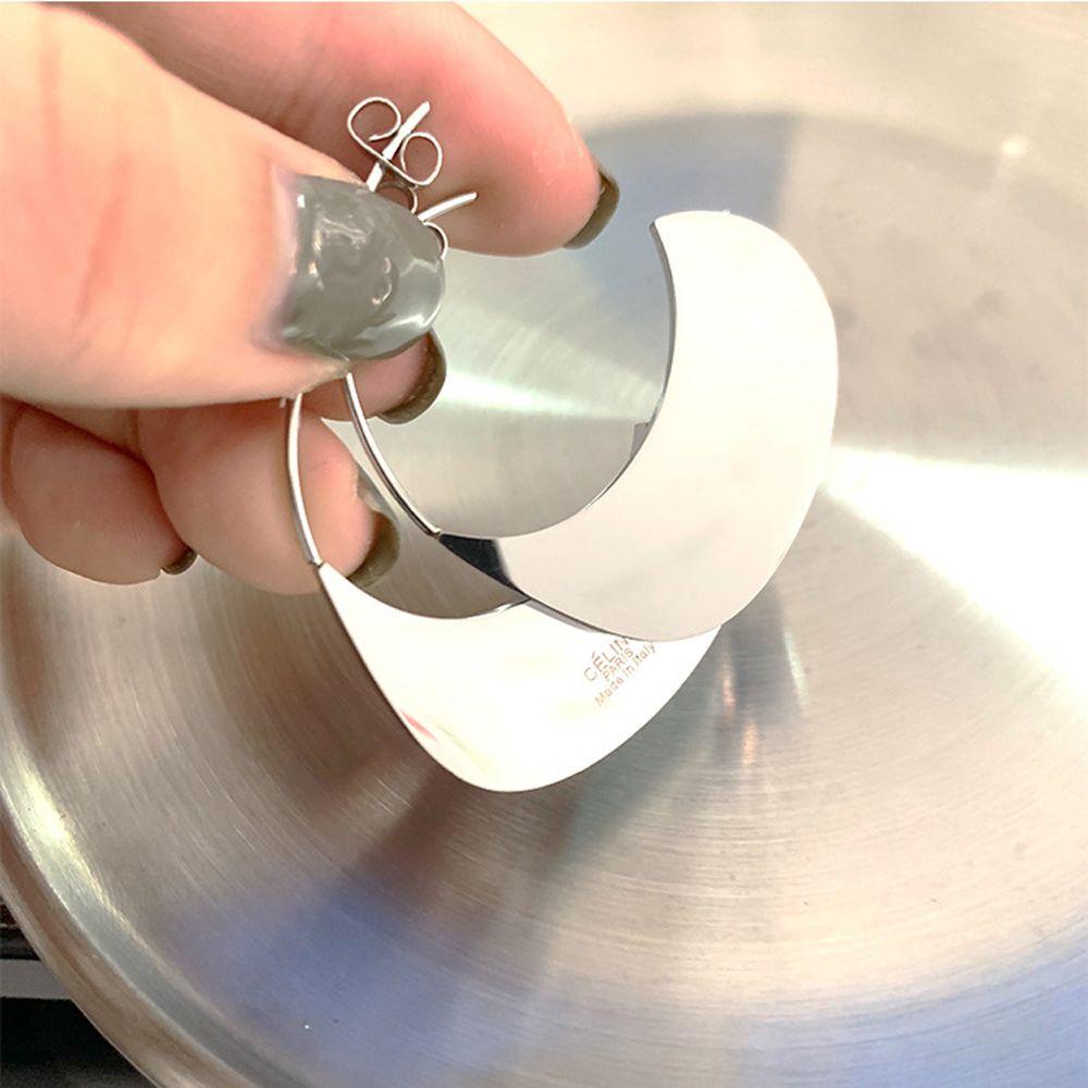 Khuyên Tai Lủng Lẳng Thiết Kế Đơn Giản Thời Trang Cá Tính Cho Nữ|Khuyên Tai Mặt Gương Thiết Kế Độc Đáo Thời Trang