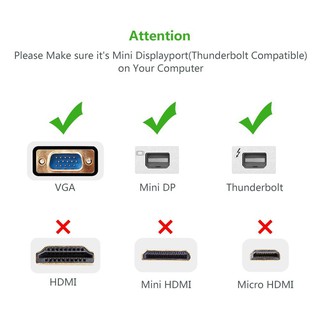 Cáp Mini DisplayPort to VGA Ugreen 10458