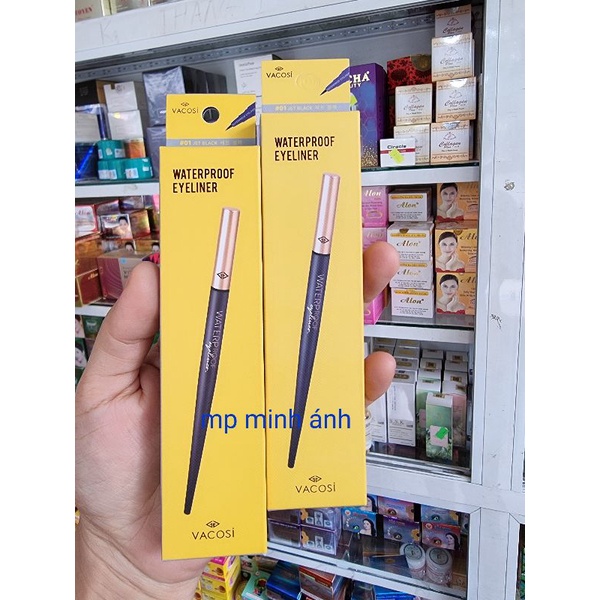 bút kẻ mắt nước vacosi waterproof siêu lì 01 đen black ( chuẩn cty )