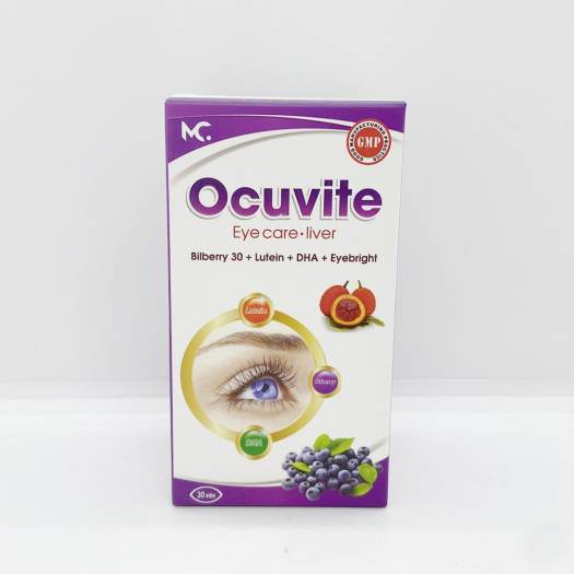 Viên uống bổ mắt OCUVITE Eye care liver lọ 30 viên giúp sáng mắt,tăng cường thị lực