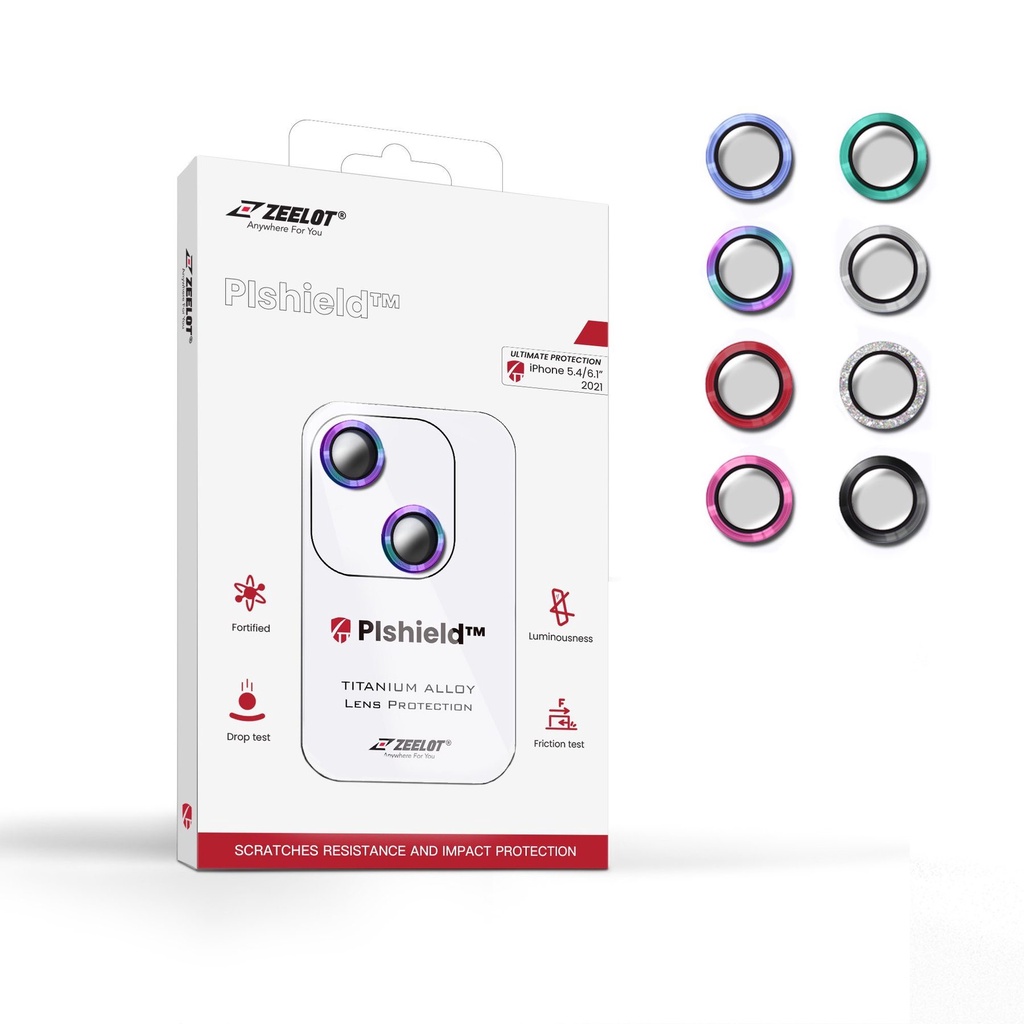 Kính Cường Lực Camera Lens ZEELOT PISHIELD Cho iPhone 14 Pro Max / 14 Pro / 14 Plus / 14 / 13 Pro Max / 13 Pro/13/13Mini