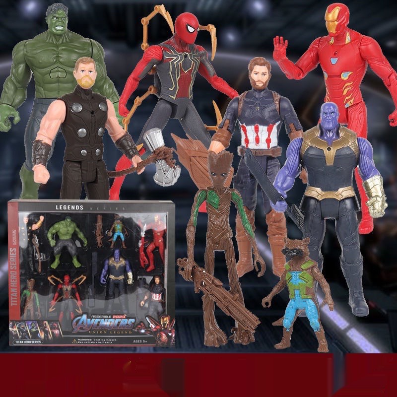 Bộ đồ chơi mô phỏng phim hoạt hình Siêu hot 10 nhân vật anh hùng mẫu mới 2022 khớp cử động được Titan Avenger kt 41*36*8