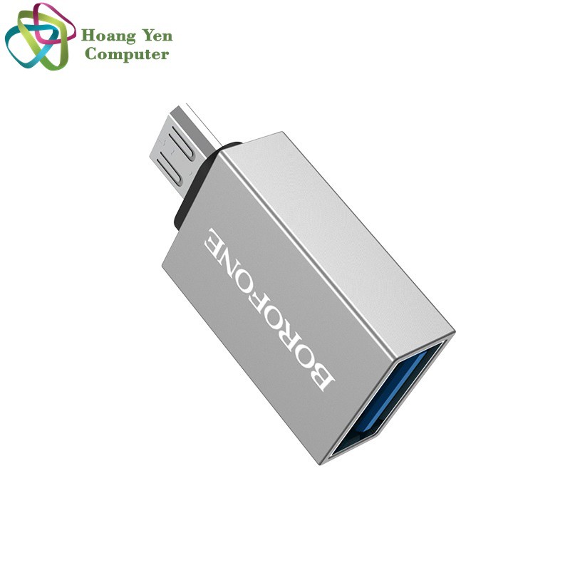 Đầu Chuyển OTG USB 3.0 Borofone BV2 BV3  - BH 12 tháng 1 đổi 1 - Hoàng Yến Computer