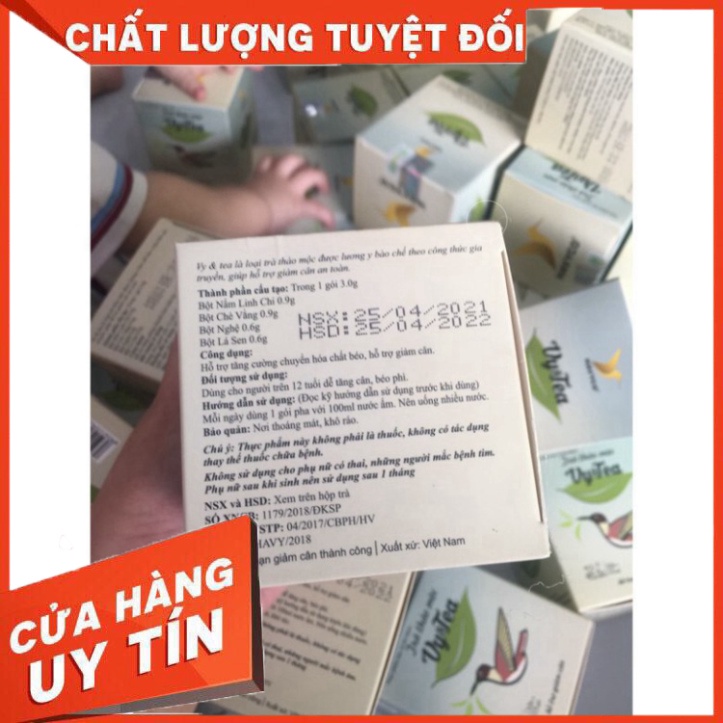 (combo 2 hộp) 2 hộp trà vy(()))) tea giảm cân dáng đẹp