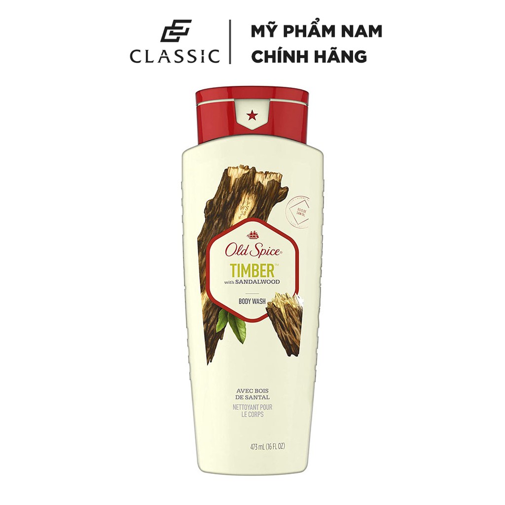 Sữa Tắm Old Spice Timber With Sandalwood 473ml - Chính hãng Mỹ