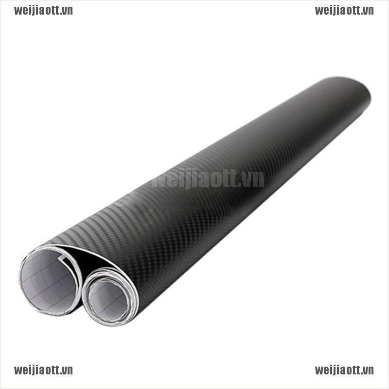 Miếng Dán 3d Trang Trí Xe Hơi Họa Tiết Vân Sợi Carbon