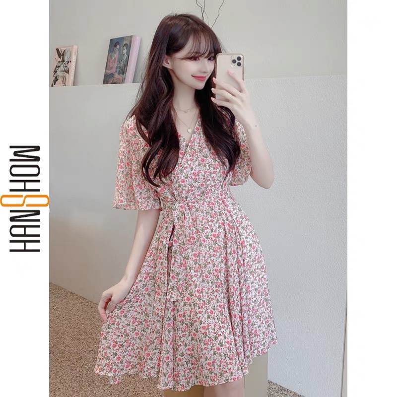 Váy IELGY in họa tiết hoa thời trang mùa hè xinh xắn cho nữ