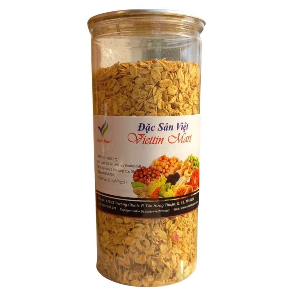 Yến Mạch Nguyên Hạt Cán Dẹp Viettin Mart 500g