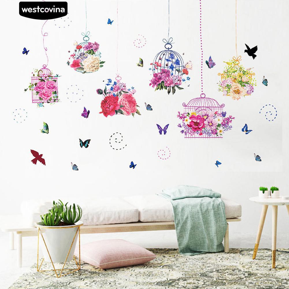 Bộ 2 miếng dán tường hình bướm dùng cho trang trí nghệ thuật tự nhiên