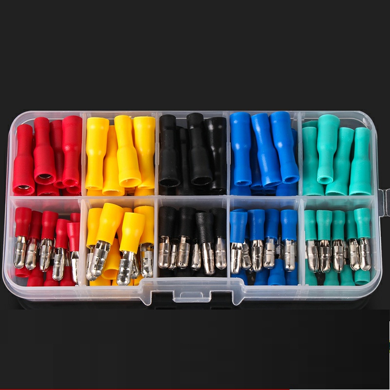 Đầu cos đực + cái MPD và FRD 1,25-156 25 cặp hoặc 50 cặp đỏ, vàng, xanh dương, xanh lá, đen