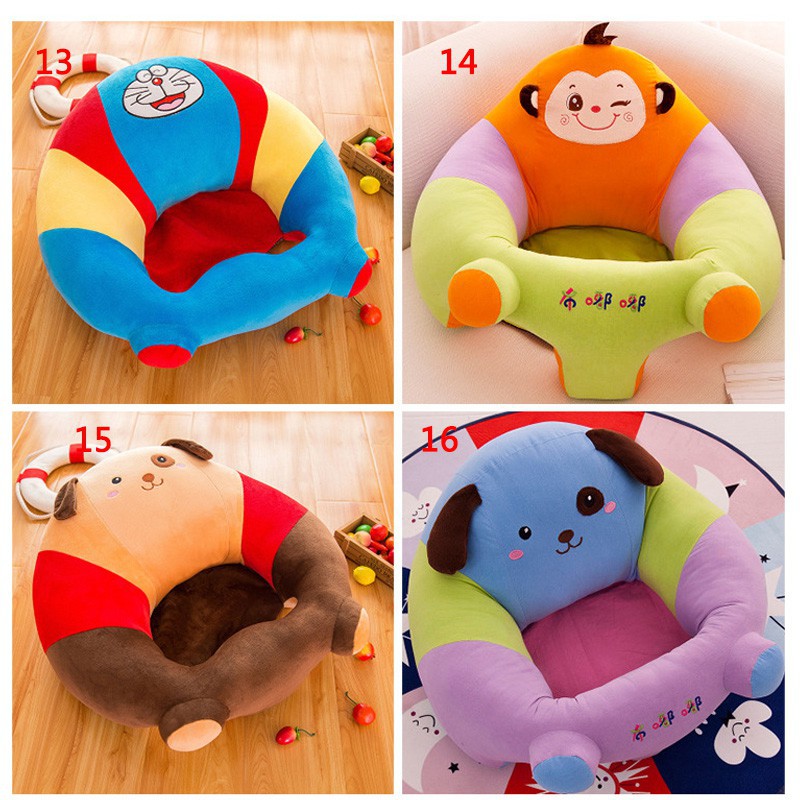 Ghế tập ngồi cho bé bằng vải nhồi bông