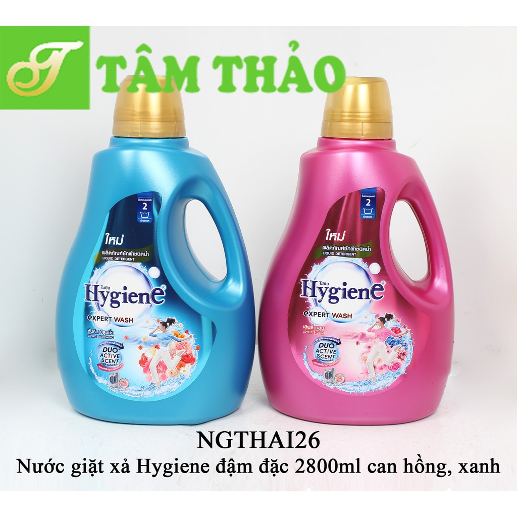 Nước giặt xả Thái Lan Hygiene đậm đặc can 2800ml 8850092252700, 8850092252724, 8850092256708, 8850092256722