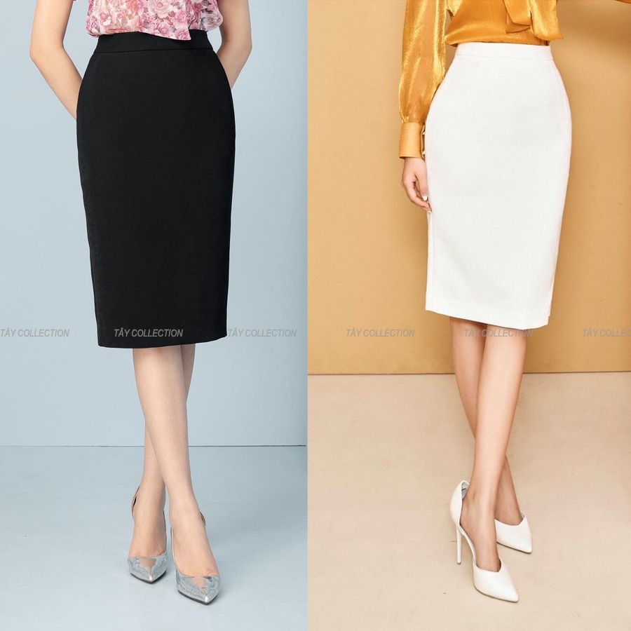 Chân váy bút chì 2 lớp cao cấp Tây Collection thanh lịch và thười thượng