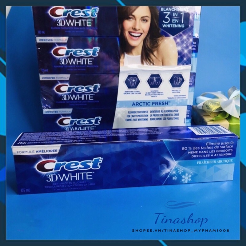 Kem Đánh Răng Crest 3D White Arctic Fresh 135ml