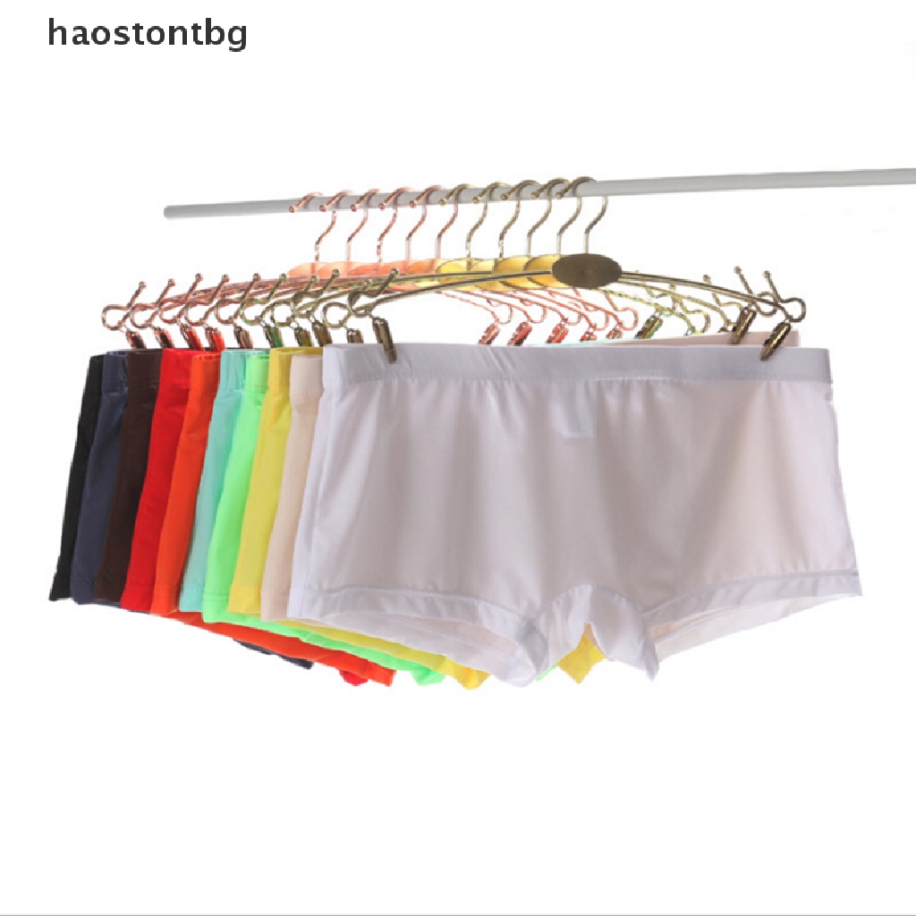 Quần Lót Boxer Lưới Trong Suốt Siêu Mỏng Không Đường May Gợi Cảm Cho Nam