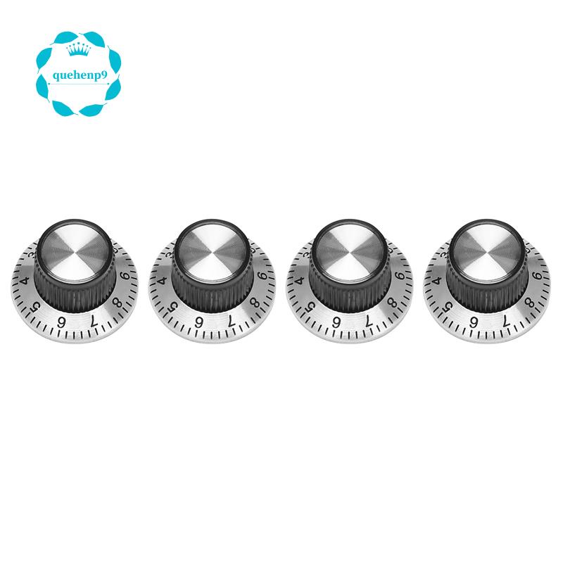 Bộ 4 Núm Vặn Kim Loại Có Thể Xoay 0-9 6mm Cho Núm Xoay Chiết Áp